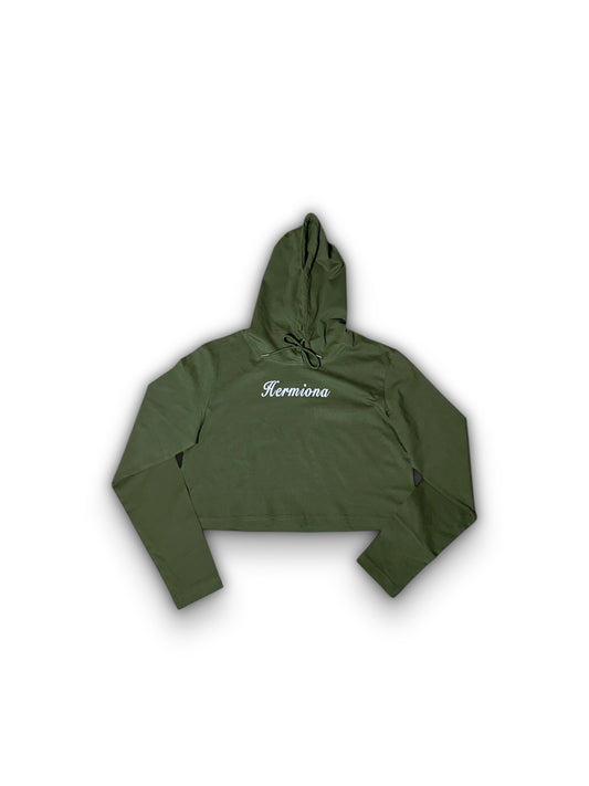 Sweat À Capuche En Coton Pour Femme Hermiona Vert