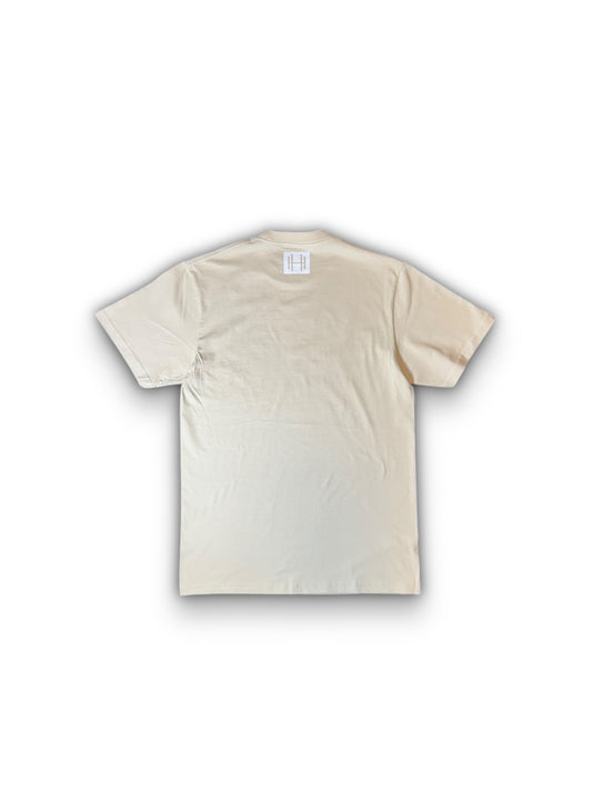T-Shirt Regular En Coton En Beige Avec Logo