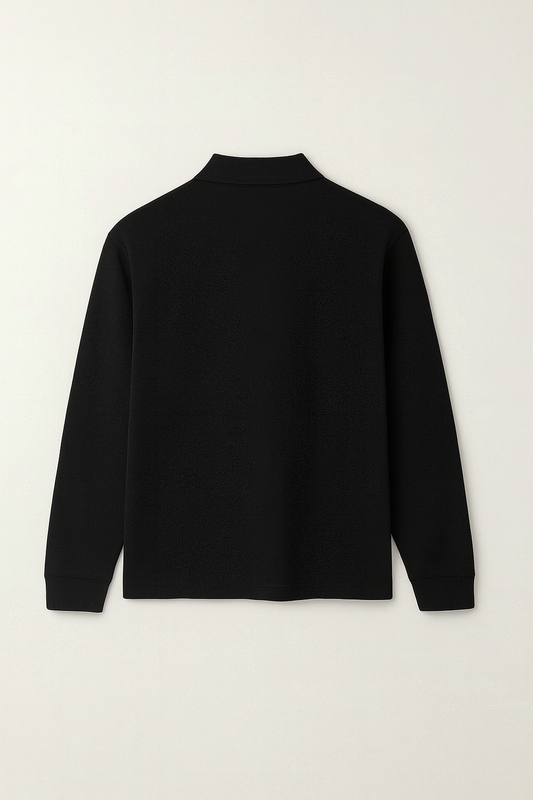 Polo Noir Manches Longues Hermiona