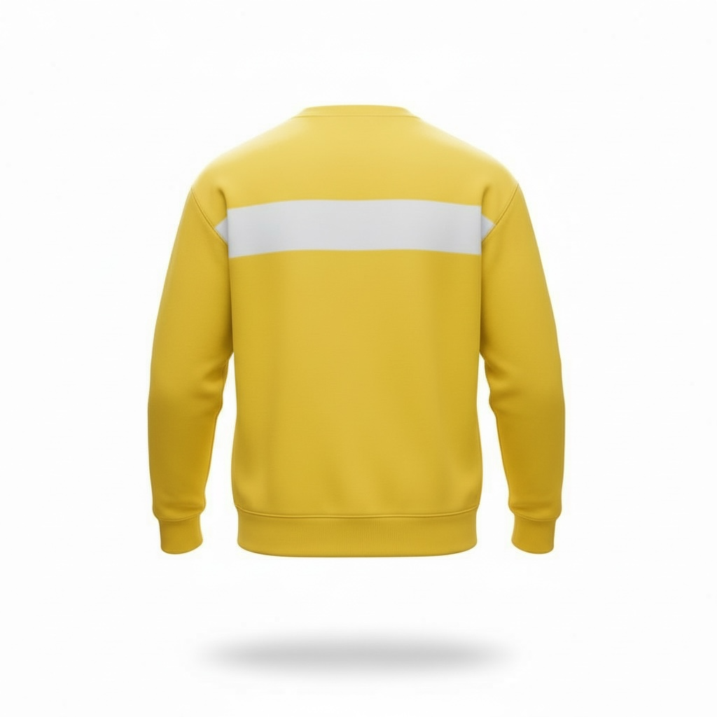 Pull En Coton A Col Rond Hermiona Jaune vu dos