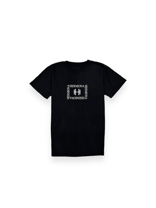 T-SHIRT REGULAR EN COTON AVEC LOGO BLANC
