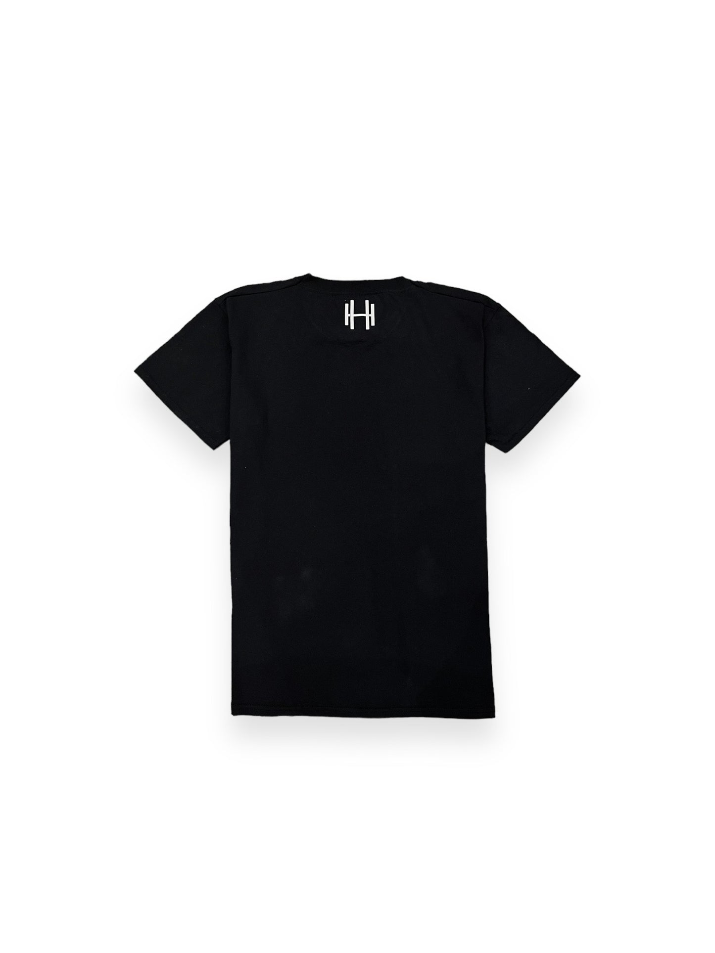 T-SHIRT REGULAR EN COTON AVEC LOGO BLANC
