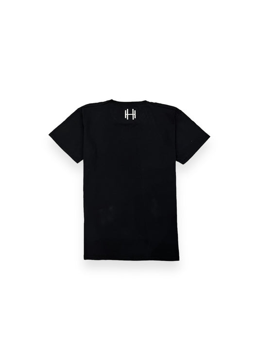 T-SHIRT REGULAR EN COTON AVEC LOGO BLANC