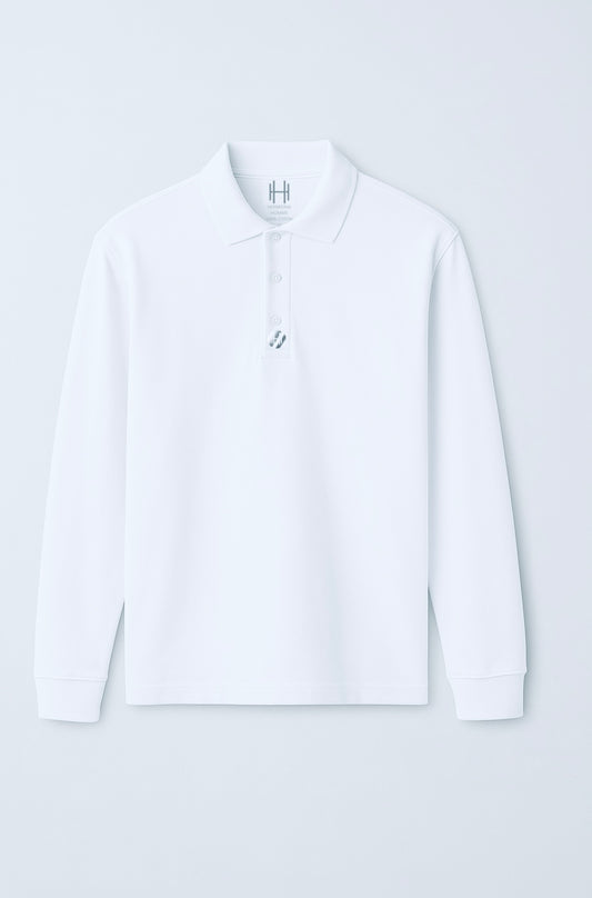 Polo Blanc Manches Longues Hermiona