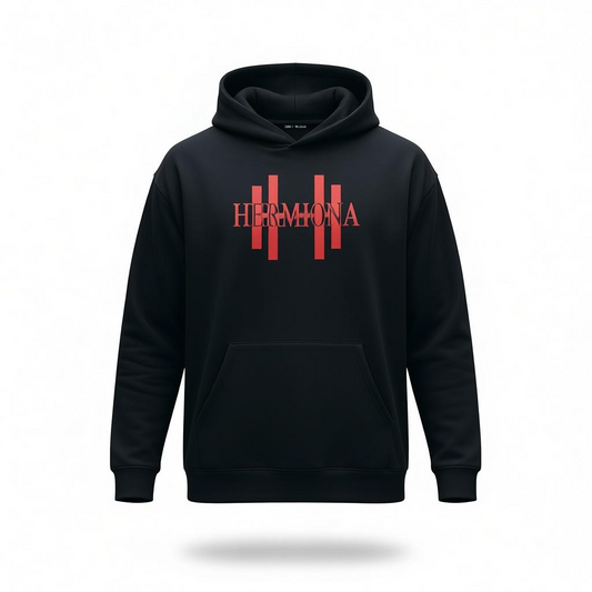 Sweat À Capuche En Coton Stretch À Logo vu de face Noir vu de face 1