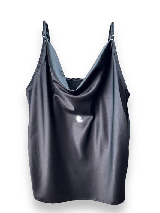 Débardeur Camisole Noir Satiné Femme Hermiona